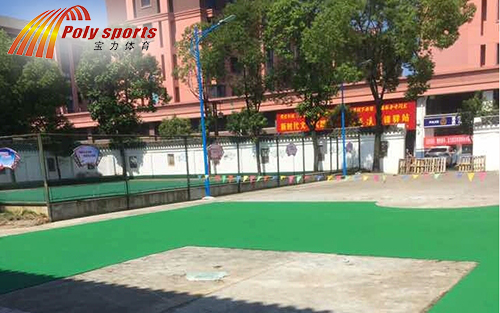 籃球場(chǎng)鋪設(shè)