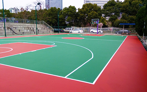 塑膠籃球場(chǎng)施工