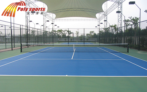 塑膠網(wǎng)球場