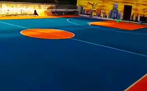 硅pu籃球場(chǎng)地