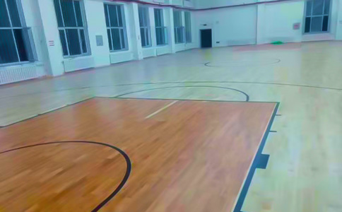 室內(nèi)木地板籃球場