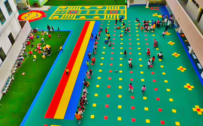 杭州幼兒園塑膠跑道