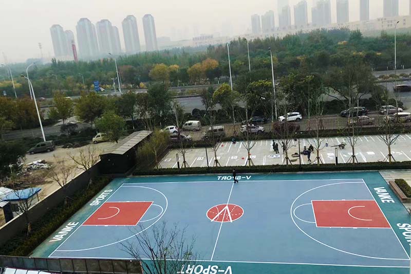 硅pu塑膠籃球場(chǎng)