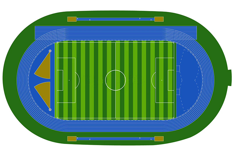 足球場(chǎng)平面圖