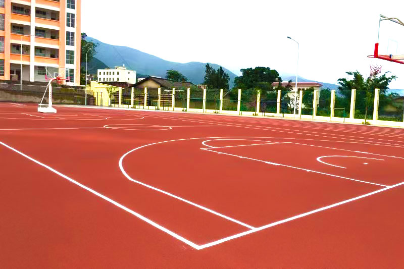 杭州學(xué)校塑膠藍(lán)球場(chǎng)